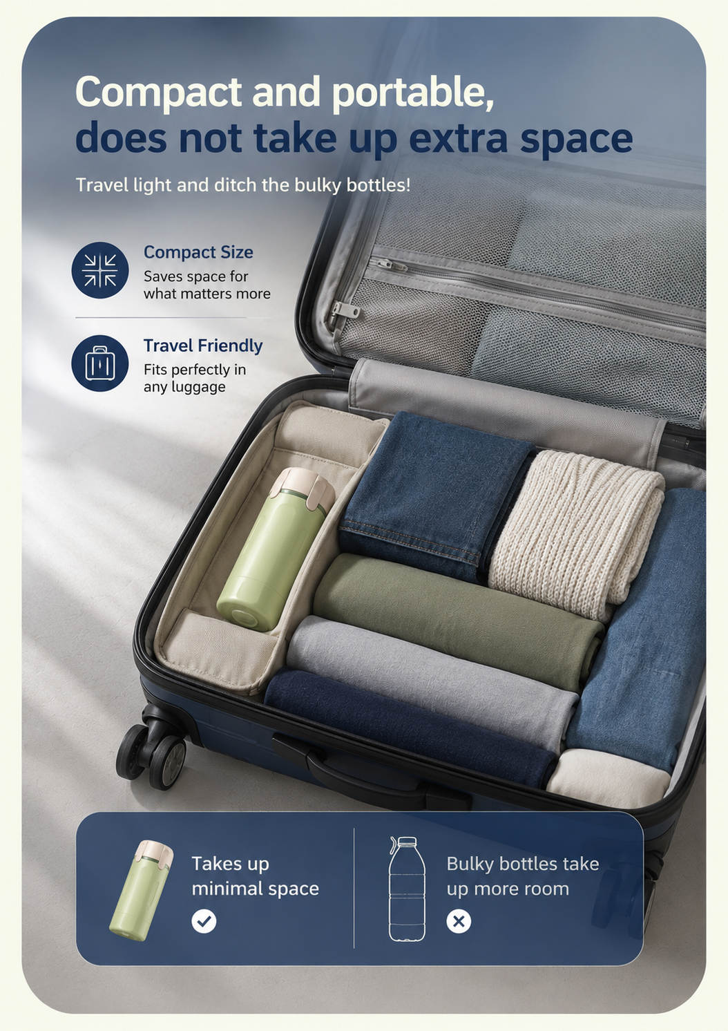 MOVALLA 4-in-1 Travel Dispenser Bottle