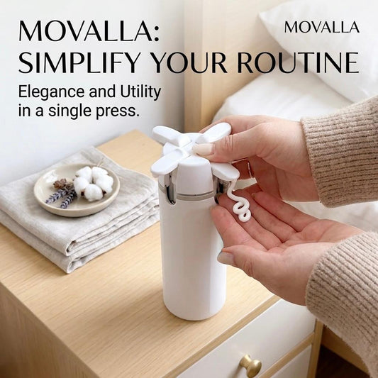 MOVALLA 4-in-1 Travel Dispenser Bottle