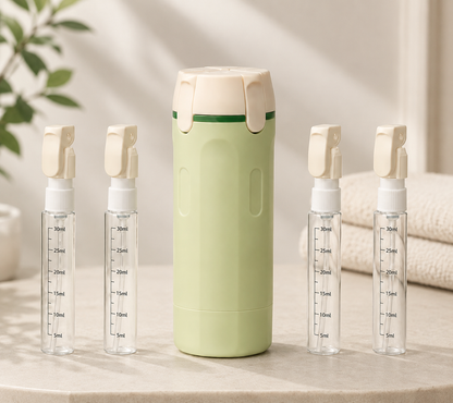 MOVALLA 4-in-1 Travel Dispenser Bottle