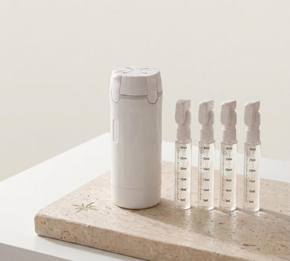 MOVALLA 4-in-1 Travel Dispenser Bottle